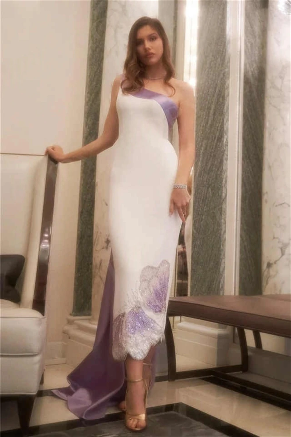 Customized Modern Jersey Evening Dress Graceful One Shoulder Sleeveless Homecoming Dress Temperament Special Occasion Gowns
Customized Modern Jersey Evening Dress Graceful One Shoulder Sleeveless Homecoming Dress Temperament Special Occasion Gowns