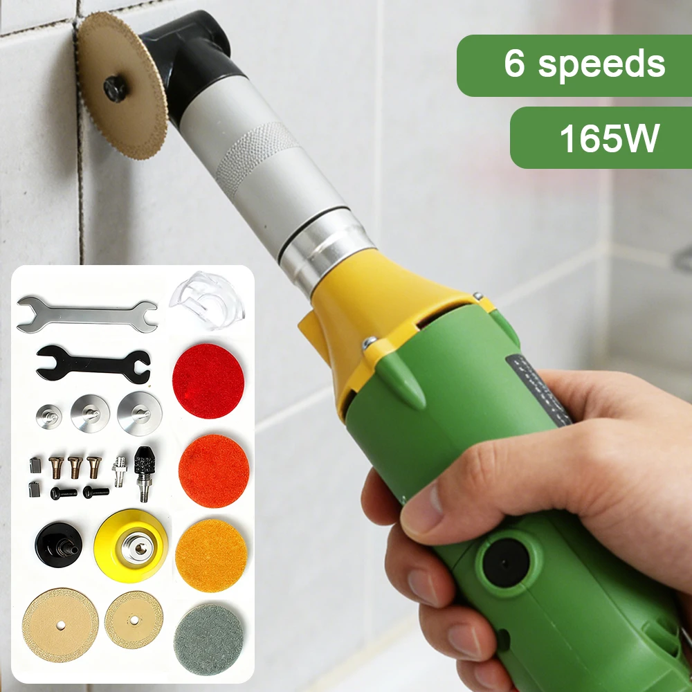 90 ° Ceramic Tile Beauty Sewing Tool Set Electric Straight Grinder 15000RPM 6 Gear Micro Angle Grinder Sander Polisher Cutter
90 ° Ceramic Tile Beauty Sewing Tool Set Electric Straight Grinder 15000RPM 6 Gear Micro Angle Grinder Sander Polisher Cutter