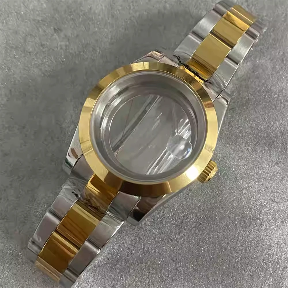 NH35 Case 39mm Gold Silver Watch Case Bracelet Set, Stainless Steel Sapphire Watch Shell + Strap for NH35 NH36 Movement
NH35 Case 39mm Gold Silver Watch Case Bracelet Set, Stainless Steel Sapphire Watch Shell + Strap for NH35 NH36 Movement
