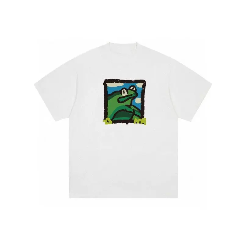 Japanese Retro Street Niche Design Sense Art Frog Fun Graffiti Male and Female Students Half-sleeved T-shirt Trendy Ins
Japanese Retro Street Niche Design Sense Art Frog Fun Graffiti Male and Female Students Half-sleeved T-shirt Trendy Ins