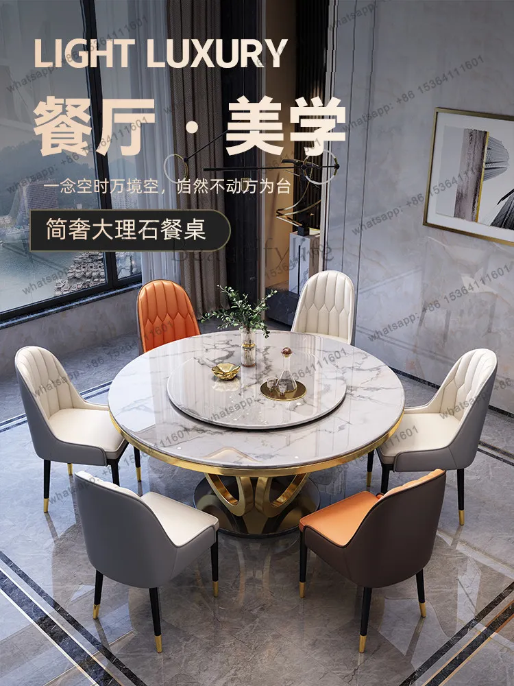 Italian light luxury marble dining table modern simple round small apartment household
Italian light luxury marble dining table modern simple round small apartment household
