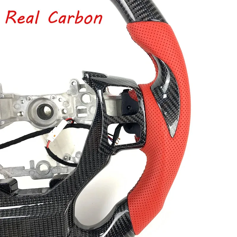 For Lexus IS200/IS250/IS300/NX/RX350 Customized Red Perforated Leather & Carbon Fiber Steering Wheel (Car Interior Accessory)
For Lexus IS200/IS250/IS300/NX/RX350 Customized Red Perforated Leather & Carbon Fiber Steering Wheel (Car Interior Accessory)