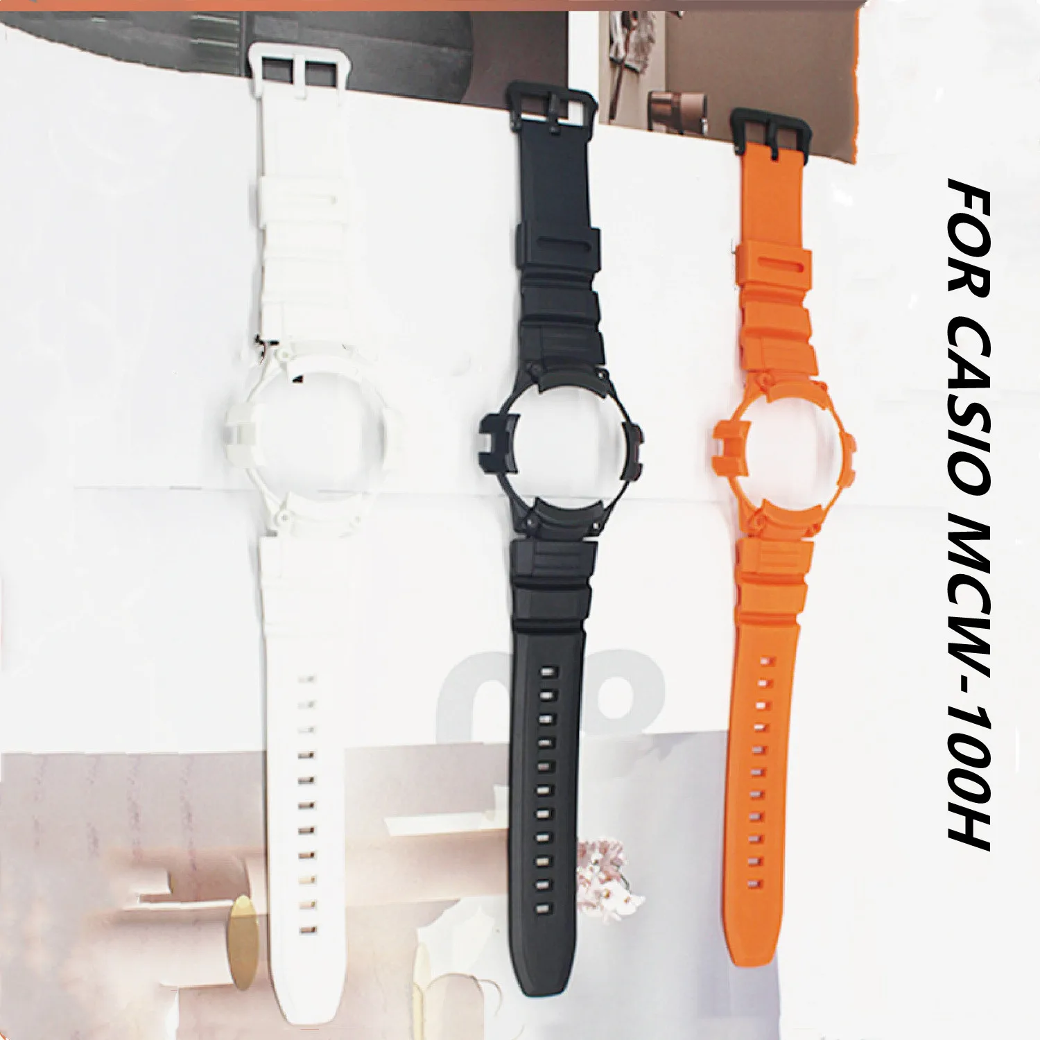 Silicone watch band watch case for CASIO MCW-100H/110H Outdoor sports watch strap waterproof soft comfortable resin bracelet
Silicone watch band watch case for CASIO MCW-100H/110H Outdoor sports watch strap waterproof soft comfortable resin bracelet