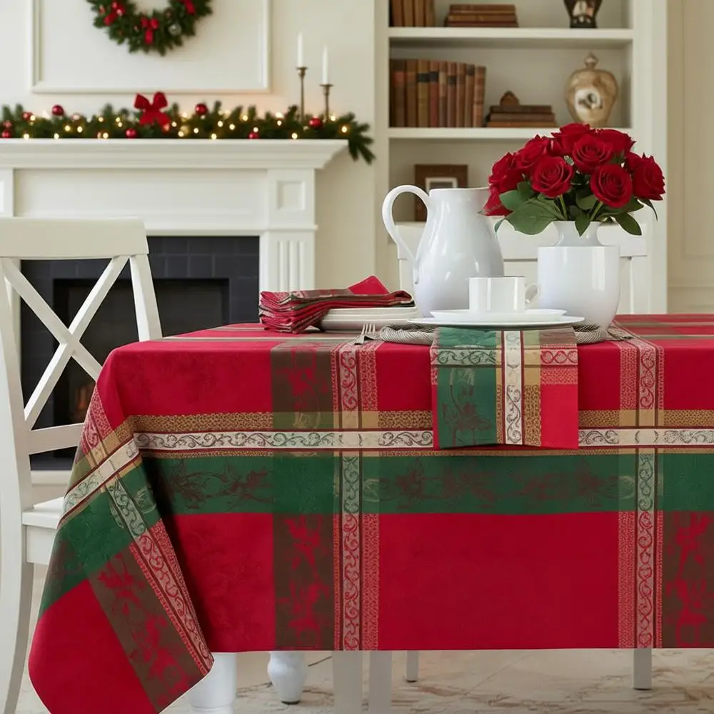 Роскошная скатерть в клетку для зимних и рождественских ужинов, стандартный размер 60 x 120 см
Роскошная скатерть в клетку для зимних и рождественских ужинов, стандартный размер 60 x 120 см