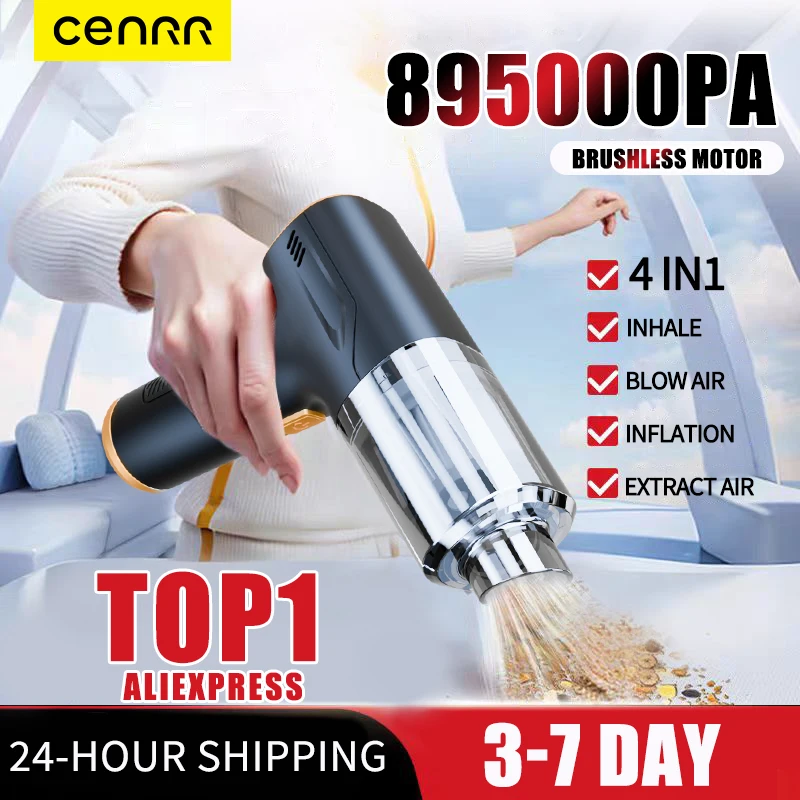 CENRR New Mini Car Vacuum Cleaner Cordless Powerful Wireless Car Cleaner HandHeld Portable Vacuum Cleaner Air Gun 895000PA
CENRR New Mini Car Vacuum Cleaner Cordless Powerful Wireless Car Cleaner HandHeld Portable Vacuum Cleaner Air Gun 895000PA