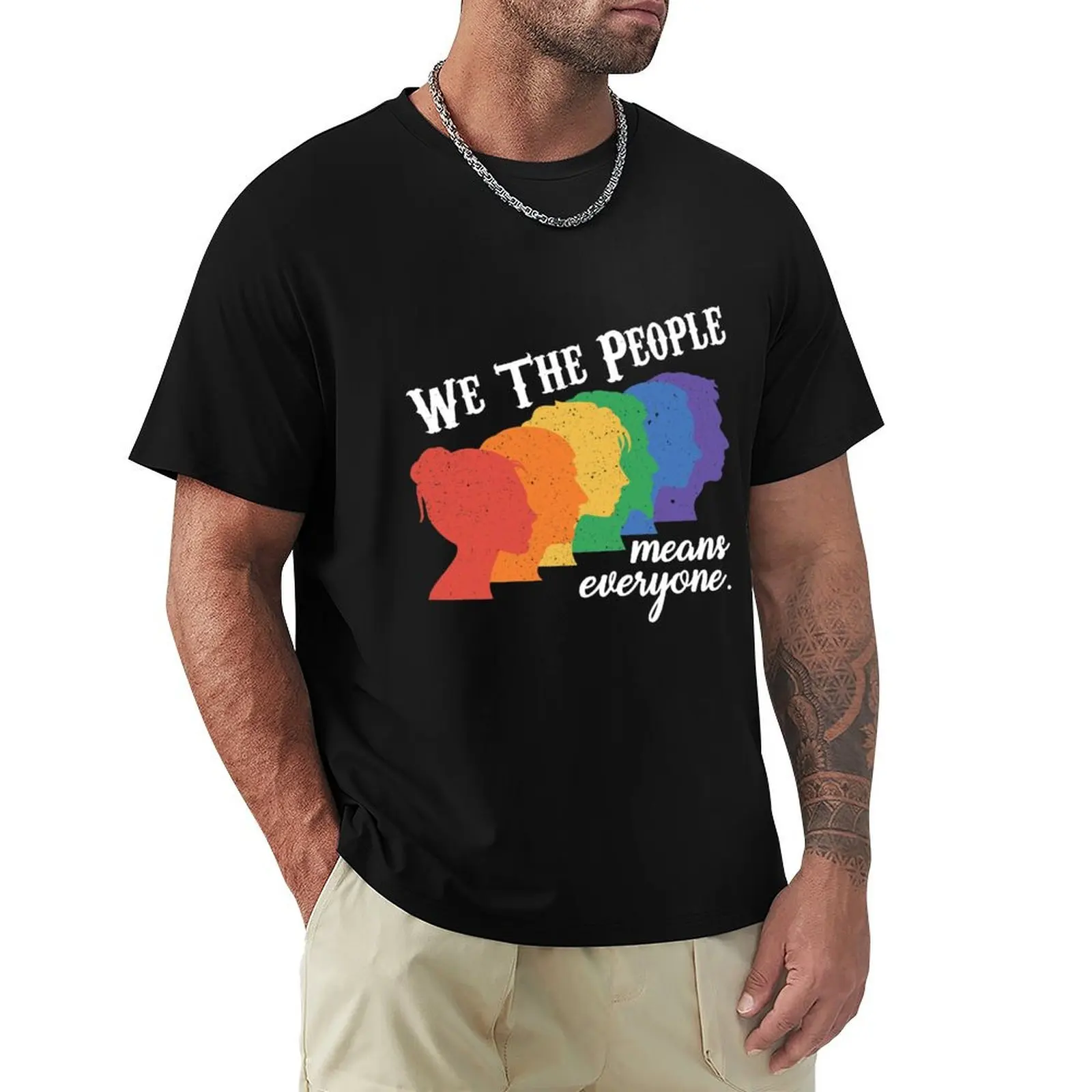 We The People Means Everyone LGBT Pride regalo T-Shirt Aesthetic clothing blacks hippie clothes anime tshirt clothing for men
We The People Means Everyone LGBT Pride regalo T-Shirt Aesthetic clothing blacks hippie clothes anime tshirt clothing for men