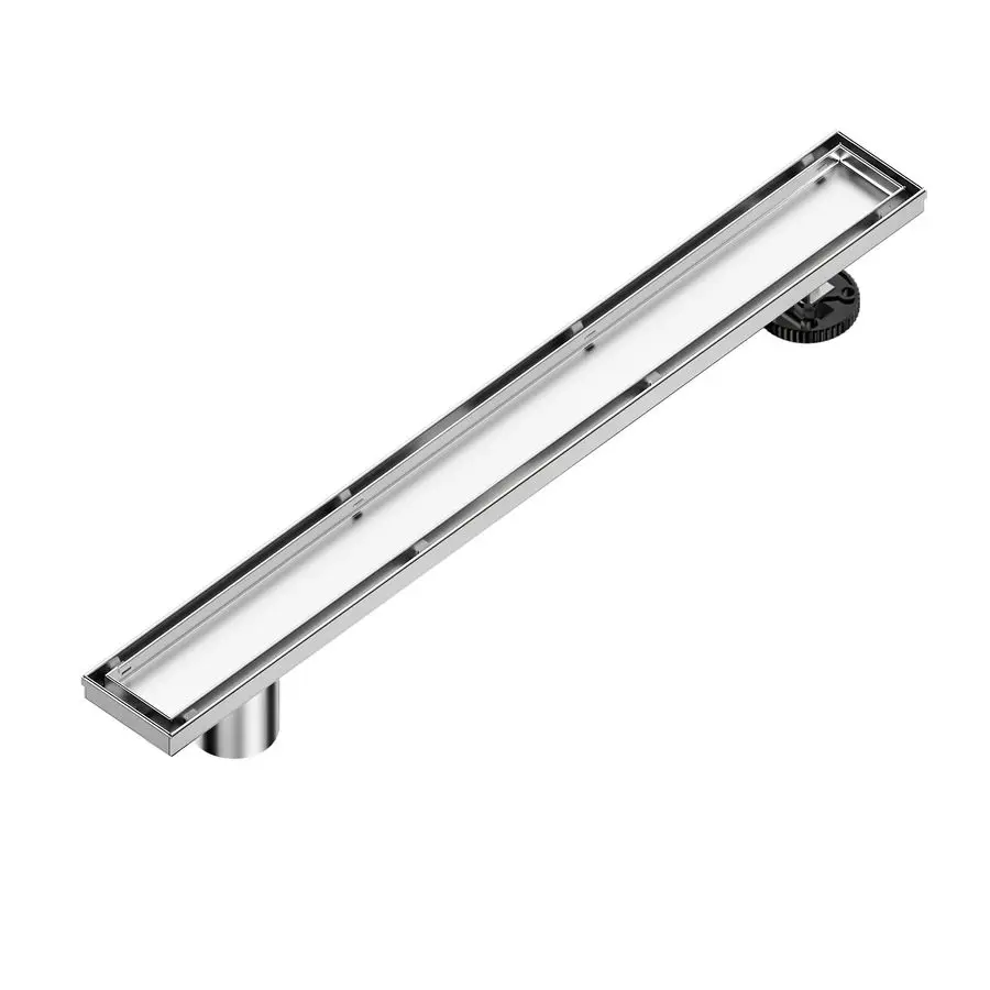 24Inch Offset Linear Shower Drain with Tile Insert Grate Cover, Brushed 304 Stainless Steel Rectangle Side Outlet Shower Floor D
24Inch Offset Linear Shower Drain with Tile Insert Grate Cover, Brushed 304 Stainless Steel Rectangle Side Outlet Shower Floor D