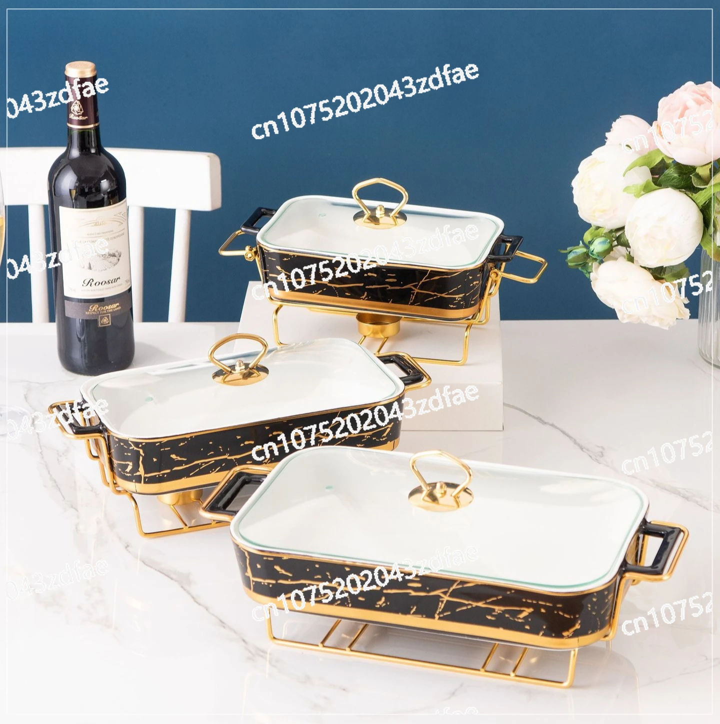 Rectangular Binaural Ceramic Baking Pan, High-luxury Tableware, Bowls with Candles, Simple Style
Rectangular Binaural Ceramic Baking Pan, High-luxury Tableware, Bowls with Candles, Simple Style