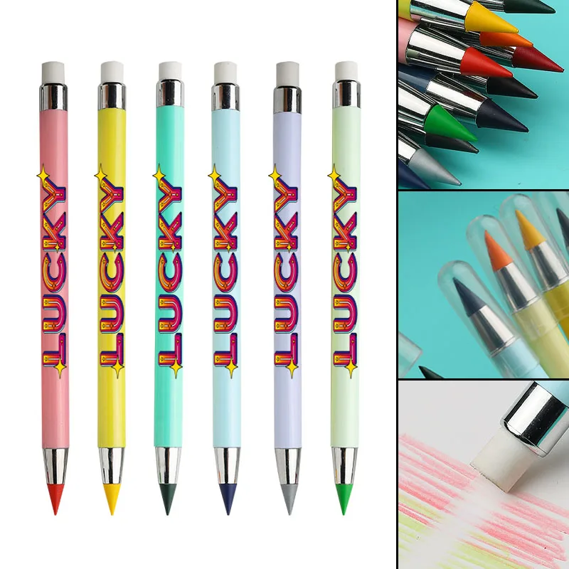 12 pieces of Lucky Theme colored Eternal pencils, special daily writing and drawing pencils without sharpening
12 pieces of Lucky Theme colored Eternal pencils, special daily writing and drawing pencils without sharpening