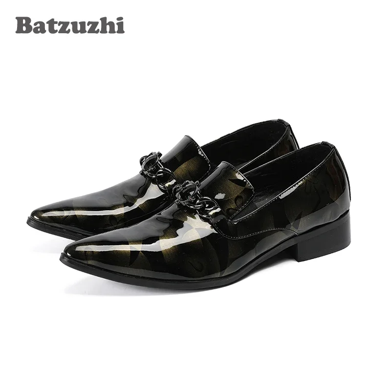 Batzuzhi Handmade Luxury Mens Shoes Pointed Toe Brand Leather Dress Shoes Formal Business Leather Shoes for Party and Wedding
Batzuzhi Handmade Luxury Mens Shoes Pointed Toe Brand Leather Dress Shoes Formal Business Leather Shoes for Party and Wedding