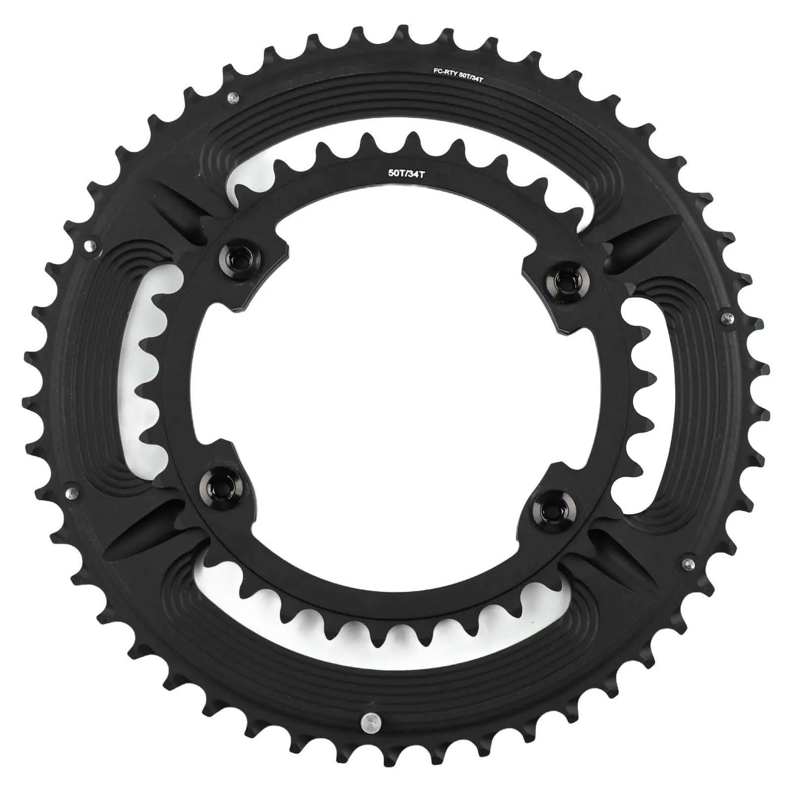 Double Chainring 110BCD for 105 R7000 R8000 R9100 Road Bike 53 39T or 50 34T Compatibility with FC R9100 FC R8000 FC R7000
Double Chainring 110BCD for 105 R7000 R8000 R9100 Road Bike 53 39T or 50 34T Compatibility with FC R9100 FC R8000 FC R7000