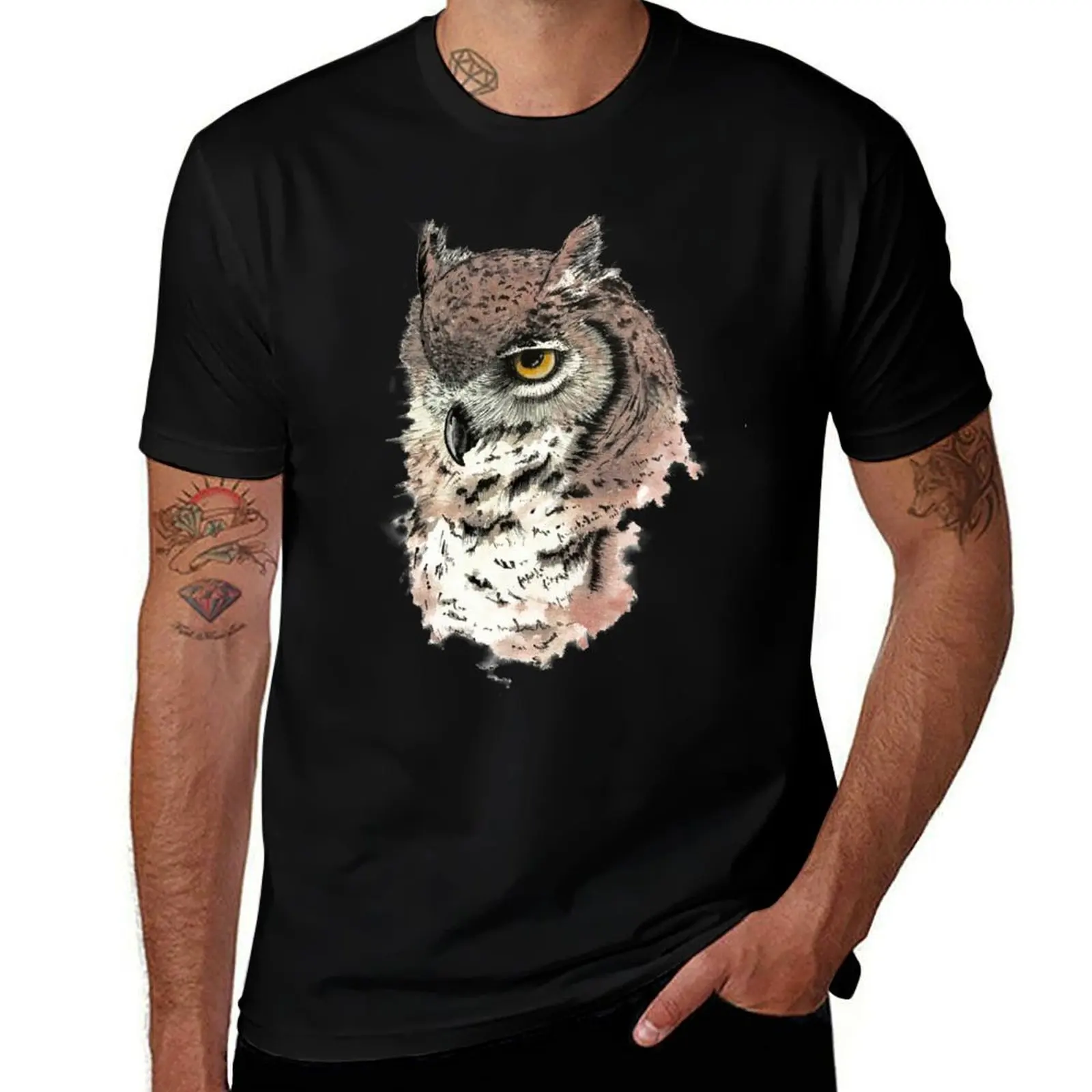 Great Horned Owl T-Shirt Plus Size Short Sleeve T-Shirt
Great Horned Owl T-Shirt Plus Size Short Sleeve T-Shirt