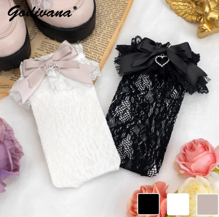 Lolita Style Bow Lace Mid-Calf Socks for Women College Style Over Knee Socks Mine Japanese Style Leg Slimming Sexy Stockings
Lolita Style Bow Lace Mid-Calf Socks for Women College Style Over Knee Socks Mine Japanese Style Leg Slimming Sexy Stockings
