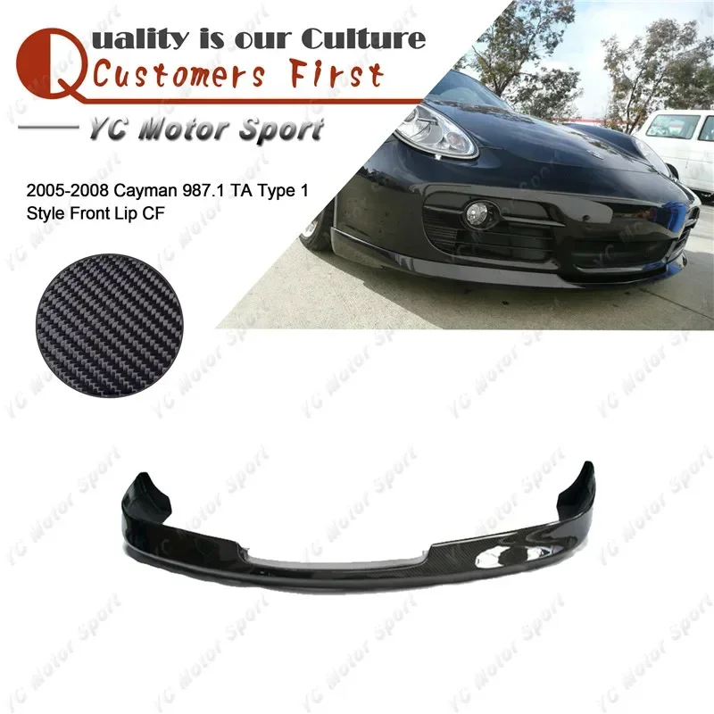 Car Accessories CF Carbon Fiber TA Type 1 Style Front Lip Fit For 2005-2008 Cayman 987.1 Front Bumper Splitter Lip
Car Accessories CF Carbon Fiber TA Type 1 Style Front Lip Fit For 2005-2008 Cayman 987.1 Front Bumper Splitter Lip