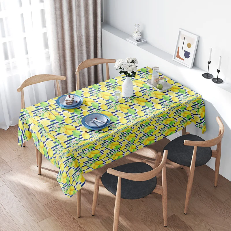 Vibrant Citrus Print Tablecloth for Kitchen Decor - Perfect Fit Round/Rectangle Dining Table Cover in Lemon Yellow Green Floral
Vibrant Citrus Print Tablecloth for Kitchen Decor - Perfect Fit Round/Rectangle Dining Table Cover in Lemon Yellow Green Floral