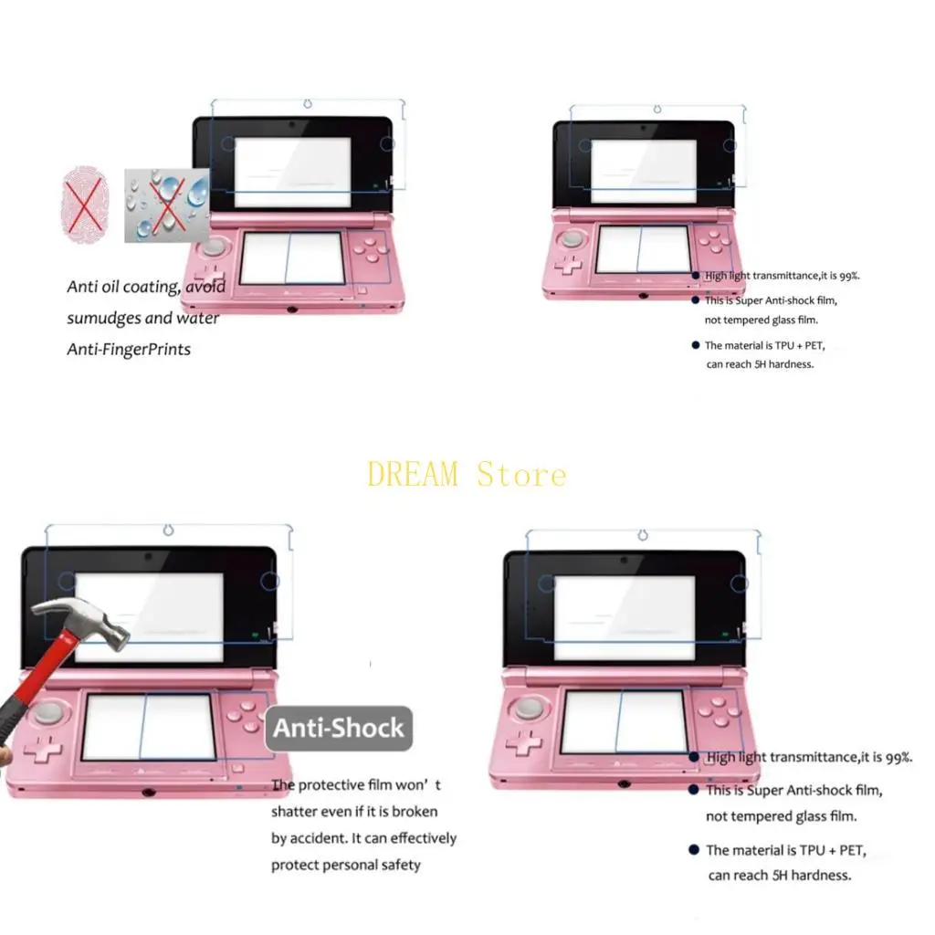 Screen Protector for 3DS Screen Protective Film Full Coverage Film Shatterproof best sale
Screen Protector for 3DS Screen Protective Film Full Coverage Film Shatterproof best sale