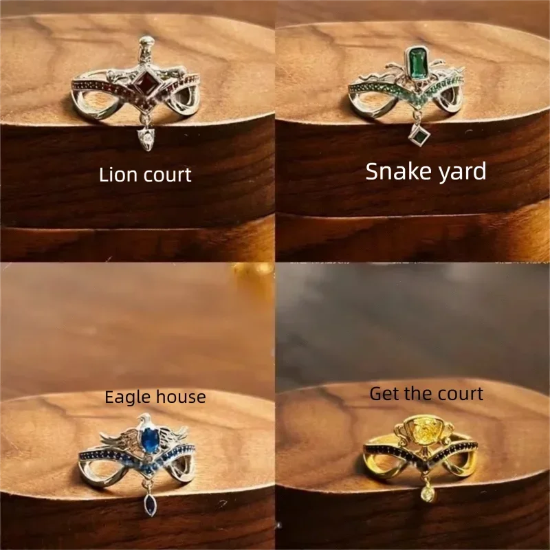 Hogwarts House Crest Ring - Gryffindor Slytherin Inspired Magic Jewelry Adjustable Stainless Steel Daily Wear Cosplay Accessory
Hogwarts House Crest Ring - Gryffindor Slytherin Inspired Magic Jewelry Adjustable Stainless Steel Daily Wear Cosplay Accessory