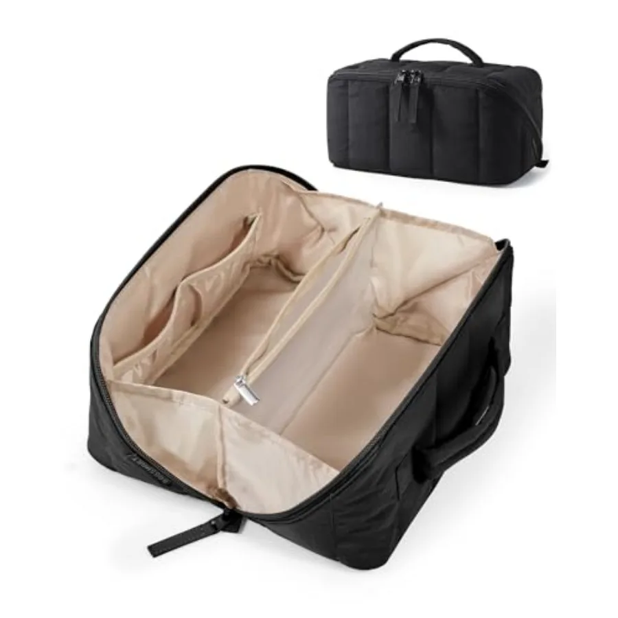 Travel Makeup Bag Women, Portable Water-reant Cosmetic Ca, Puffy Padded Make Up Organizer Pouc, Open Flat Toiletry Bag Toilet
Travel Makeup Bag Women, Portable Water-reant Cosmetic Ca, Puffy Padded Make Up Organizer Pouc, Open Flat Toiletry Bag Toilet