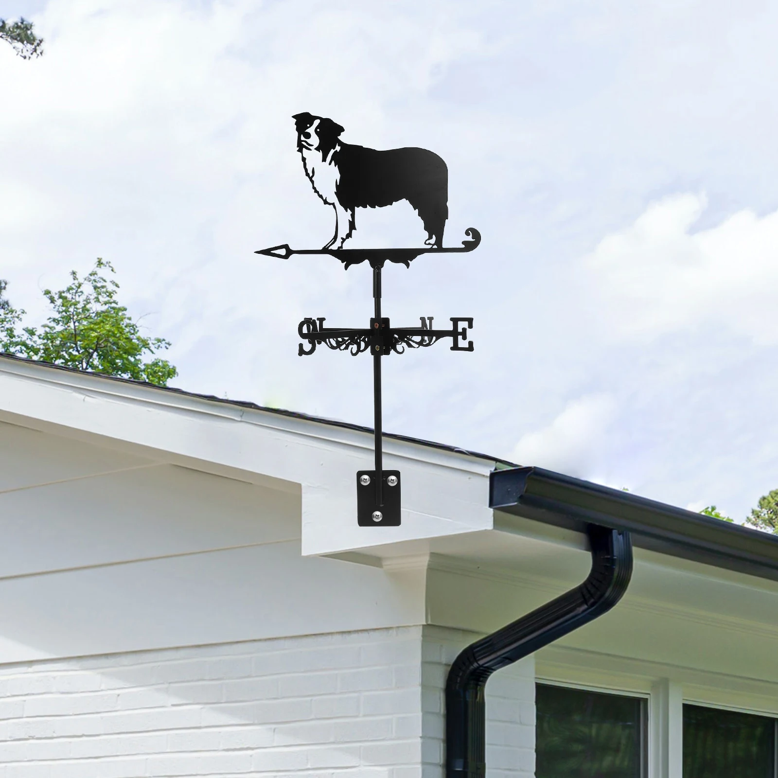 Iron Animal Weather Vane 3D Metal Dog Roof Yard Decor Wind Direction Indicator Durable Garden nament Metal Vane
Iron Animal Weather Vane 3D Metal Dog Roof Yard Decor Wind Direction Indicator Durable Garden nament Metal Vane