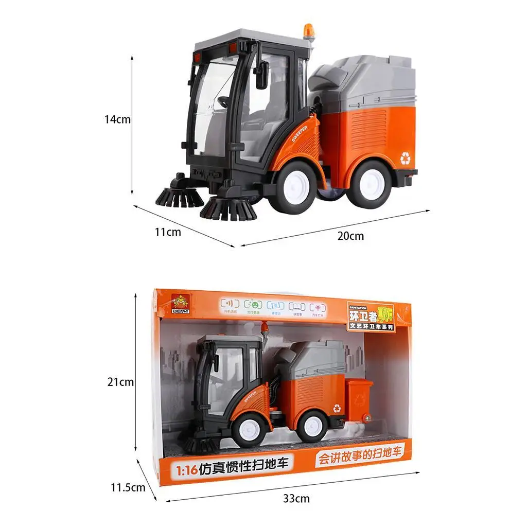Plastic Road Sweeper Car Toy Realistic Garbage Truck Early Educational Vehicle for Children
Plastic Road Sweeper Car Toy Realistic Garbage Truck Early Educational Vehicle for Children