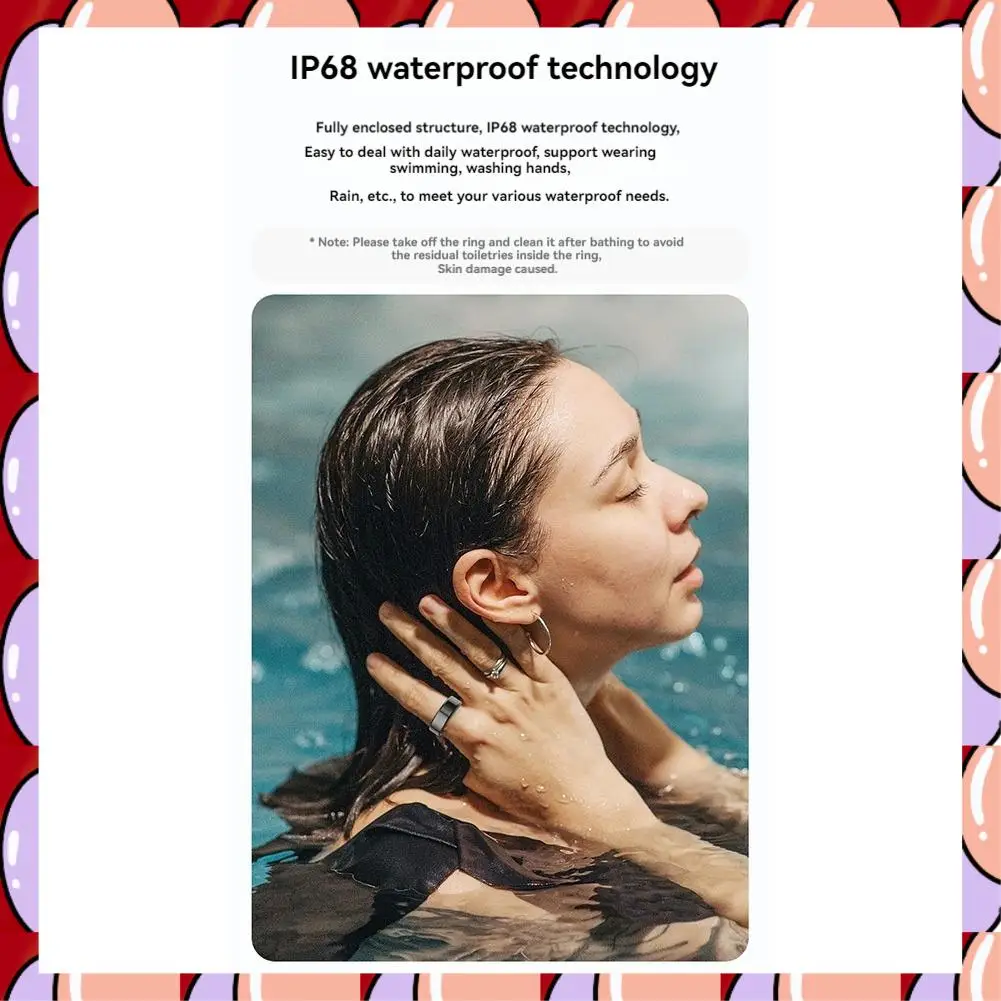 A72Z R02 Смарт-кольцо для мониторинга здоровья IP68 Водонепроницаемые мультиспортивные режимы для Android для IOS
A72Z R02 Смарт-кольцо для мониторинга здоровья IP68 Водонепроницаемые мультиспортивные режимы для Android для IOS