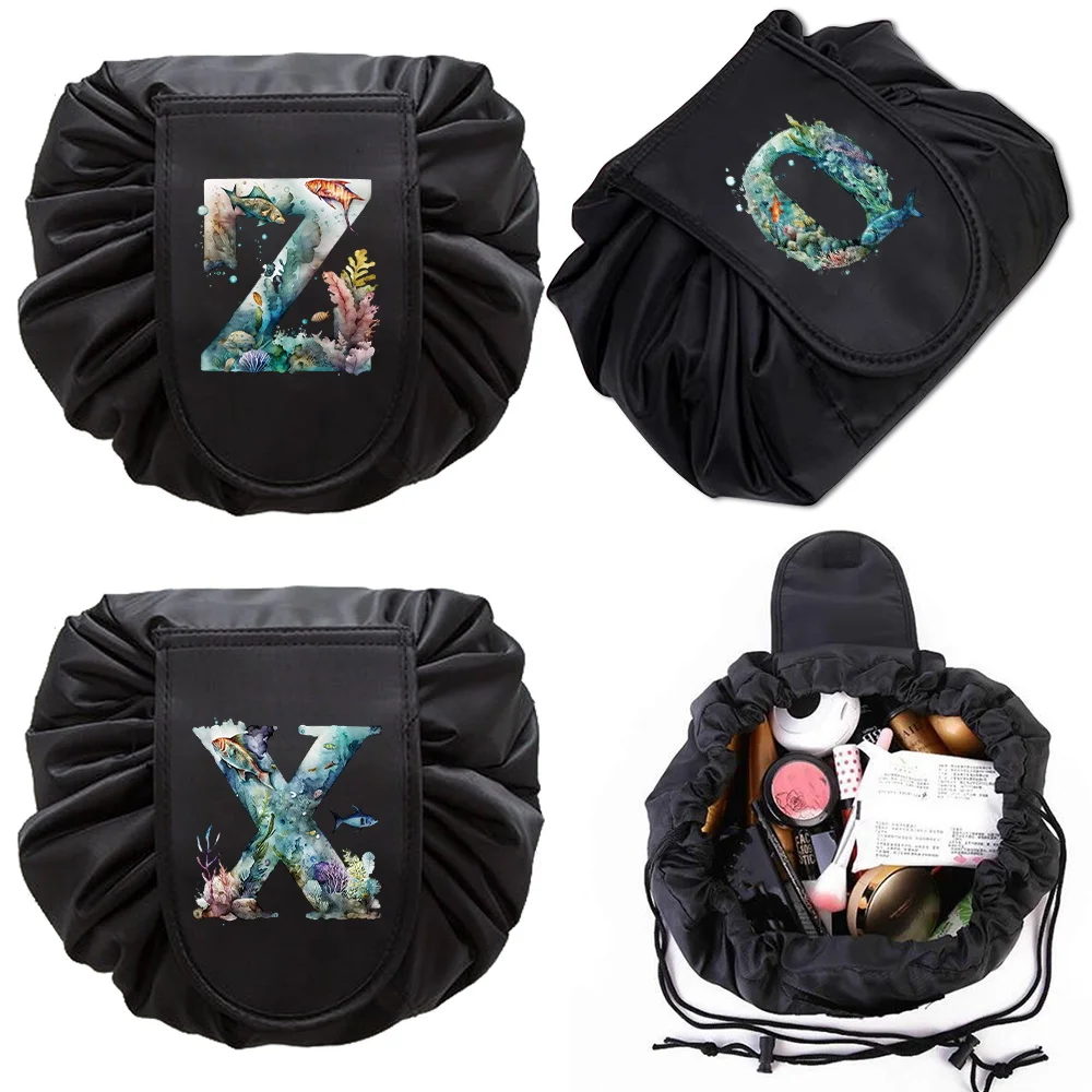 Large Capacity Drawstring Bag for Women Fish Letter Printing Pattern Makeup Bags Simple Carry-on Storage Bag Cosmetic Bag
Large Capacity Drawstring Bag for Women Fish Letter Printing Pattern Makeup Bags Simple Carry-on Storage Bag Cosmetic Bag