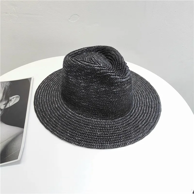 New Korean Fashion Panama Straw 7cm Wide Brim Sun Hat For Women And Men Beach Hat Black Coffee Designer Hats Jazz Cap
New Korean Fashion Panama Straw 7cm Wide Brim Sun Hat For Women And Men Beach Hat Black Coffee Designer Hats Jazz Cap
