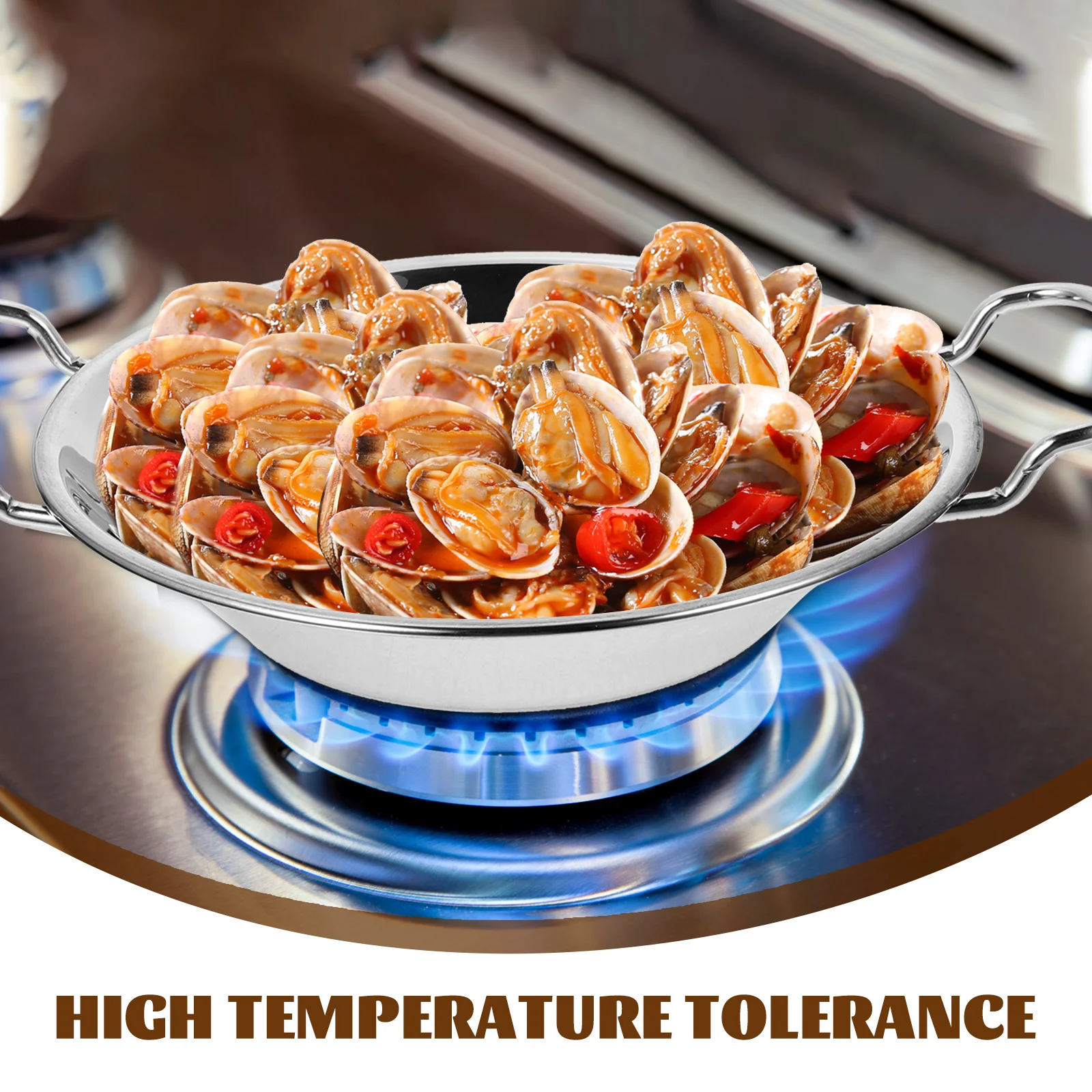 20cm Stainless Steel Thickened Dry Pot Double Handle Round Bottom Alcohol Hot Pot Flat Bottom Easy Clean High Temp for Home
20cm Stainless Steel Thickened Dry Pot Double Handle Round Bottom Alcohol Hot Pot Flat Bottom Easy Clean High Temp for Home