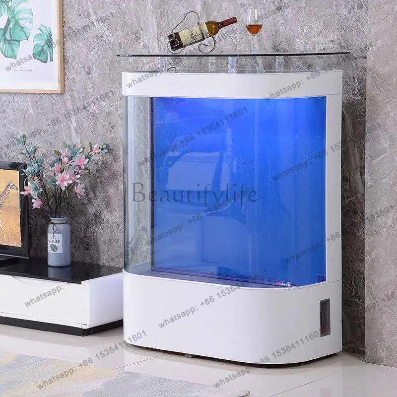 Light luxury living room arc aquarium medium-sized household double rounded corner arc custom arc fish tank
Light luxury living room arc aquarium medium-sized household double rounded corner arc custom arc fish tank