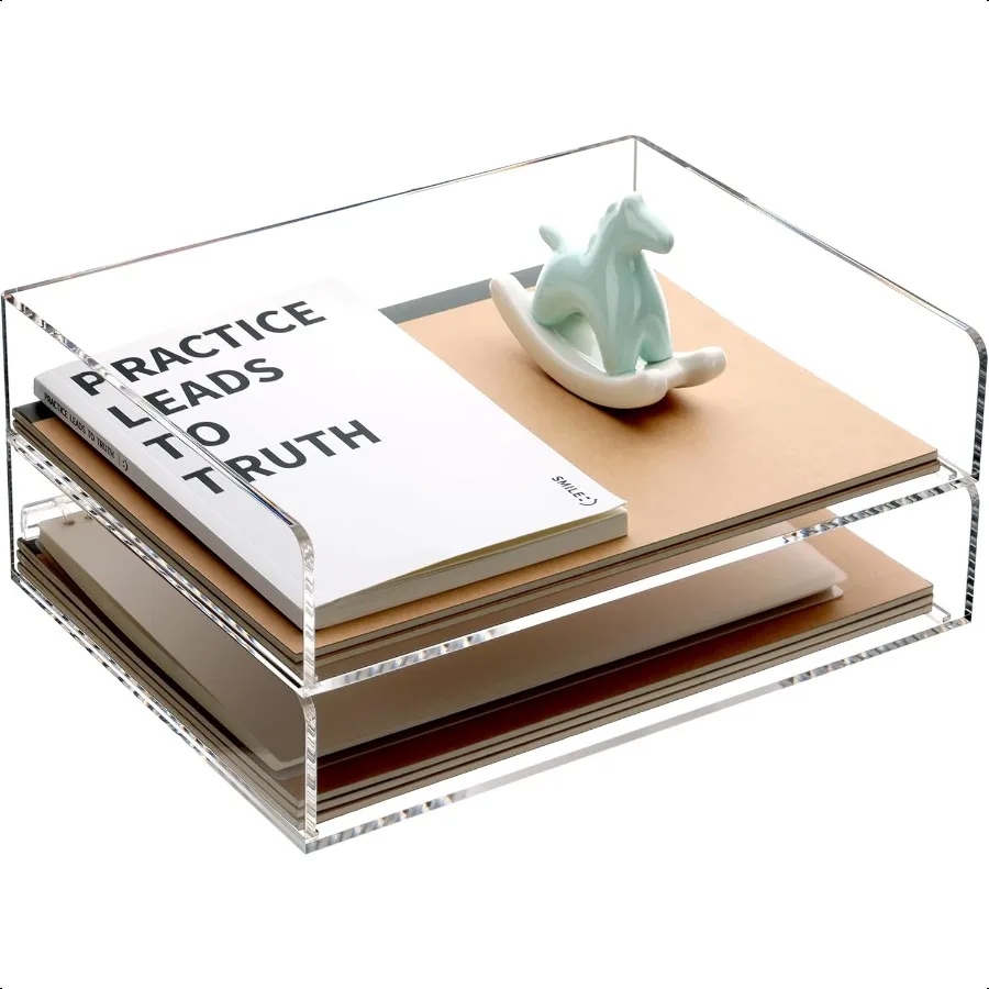 Paper Organizer for Desk2 Tier Stackable Paper File Holder Tray A4 Size Acrylic Desk Organizer Letter Tray Desk Organizer Accor 
Paper Organizer for Desk2 Tier Stackable Paper File Holder Tray A4 Size Acrylic Desk Organizer Letter Tray Desk Organizer Accor