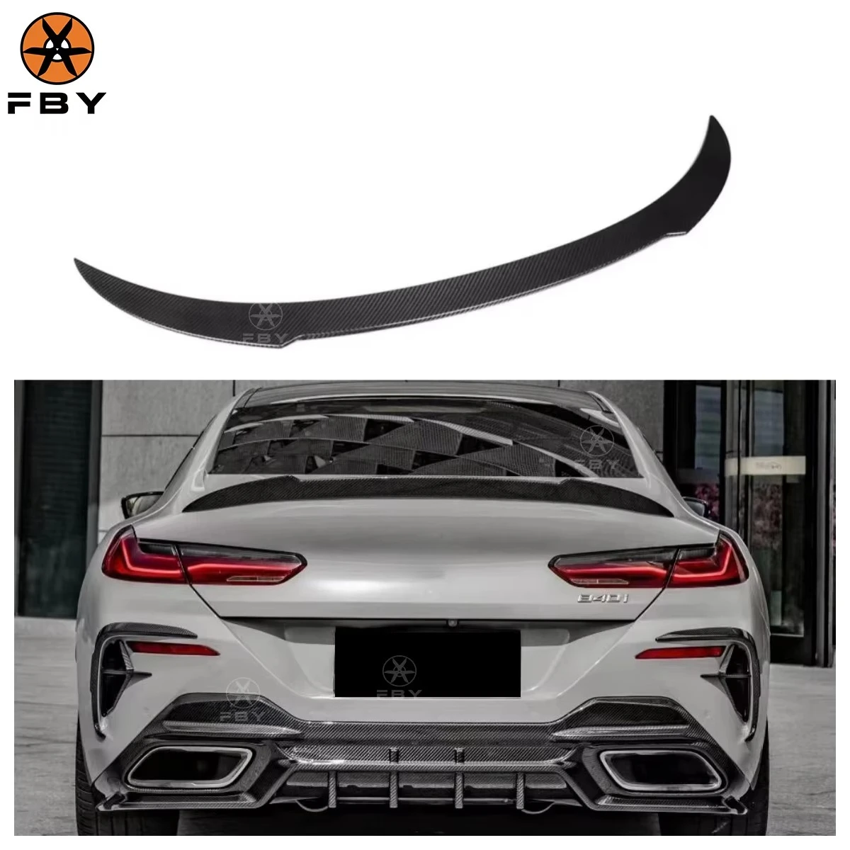 Hight Quality V Style Carbon Fiber Rear Wing Trunk Ducktail Spoiler for 8 Series G14 G15 G16 2020-2023
Hight Quality V Style Carbon Fiber Rear Wing Trunk Ducktail Spoiler for 8 Series G14 G15 G16 2020-2023