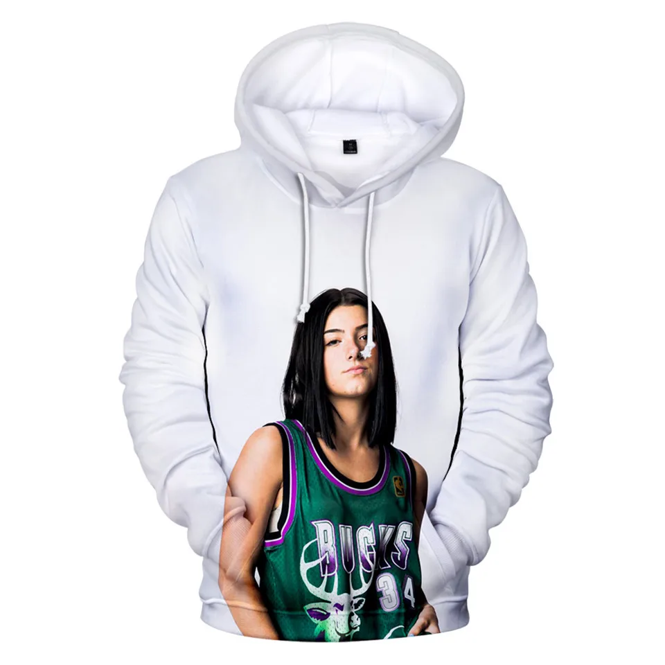 3D Hoodie Charli Damelio Sweatshirt Women Men Tracksuits Unisex Tracksuit Clothes Addison Rae Pullovers
3D Hoodie Charli Damelio Sweatshirt Women Men Tracksuits Unisex Tracksuit Clothes Addison Rae Pullovers