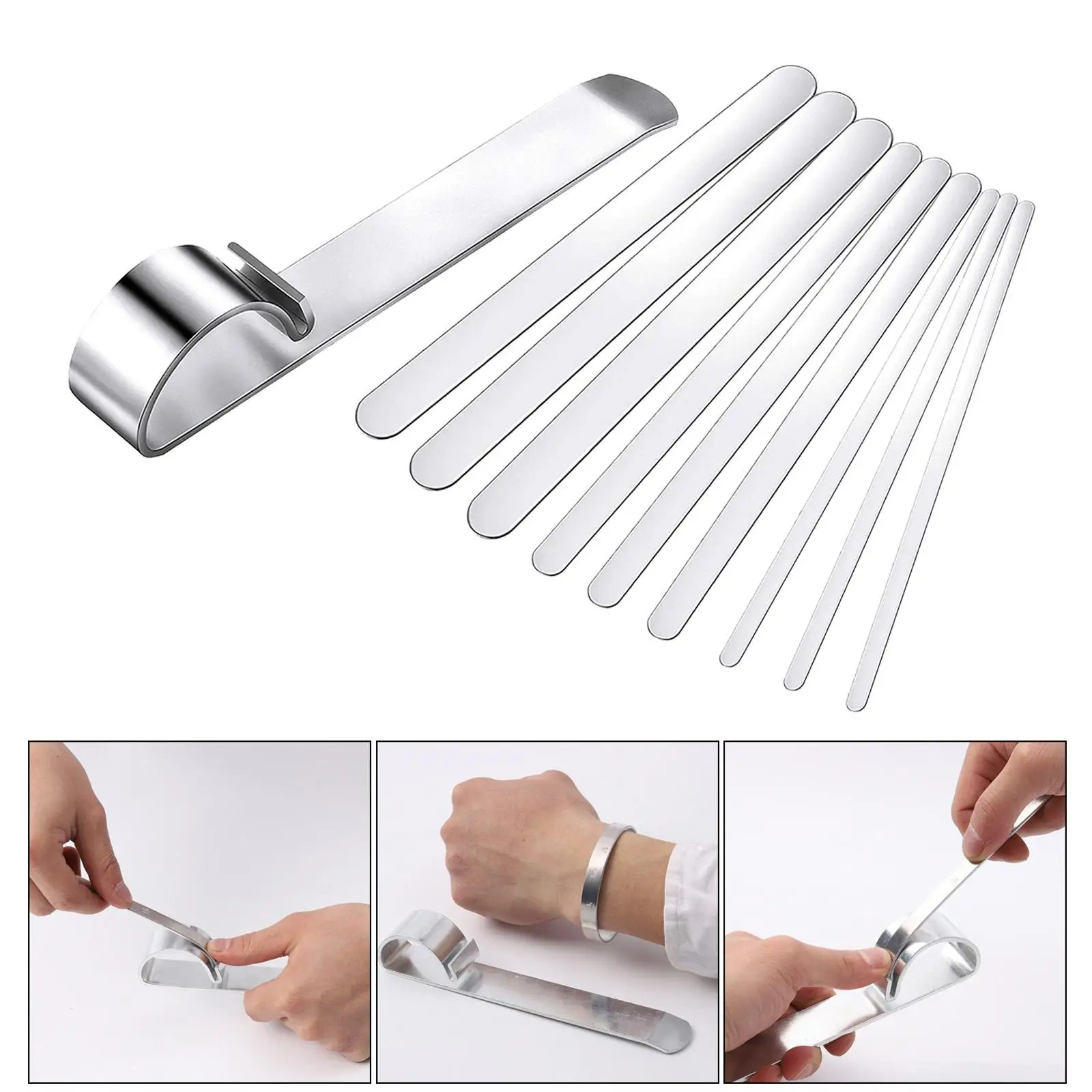 Bracelet Bending w/Bending for Stamping and DIY Bracelet Jewelry Making, bend metal bracelet into oval bracelet
Bracelet Bending w/Bending for Stamping and DIY Bracelet Jewelry Making, bend metal bracelet into oval bracelet