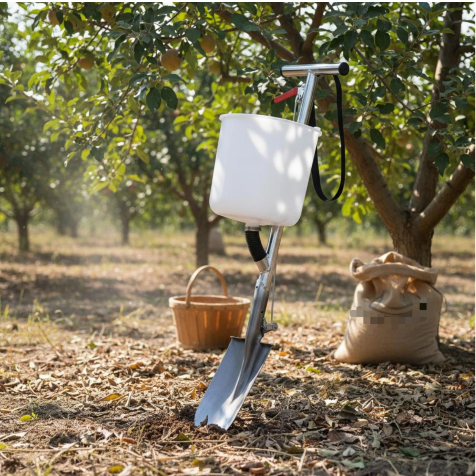 Backpack Fertilizer Applicator Lever-Operated Manual Fertilizer Injector Plastic Hopper Hopper Metal Handle for Farm
Backpack Fertilizer Applicator Lever-Operated Manual Fertilizer Injector Plastic Hopper Hopper Metal Handle for Farm