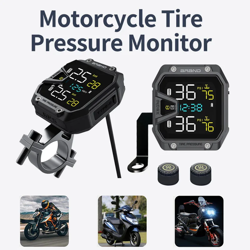 Motorcycle Tire Pressure Monitoring Aluminium Alloy Tire Pressure Sensors with Colorful Screen Moto TMPS 2 Tyre External Sensor
Motorcycle Tire Pressure Monitoring Aluminium Alloy Tire Pressure Sensors with Colorful Screen Moto TMPS 2 Tyre External Sensor