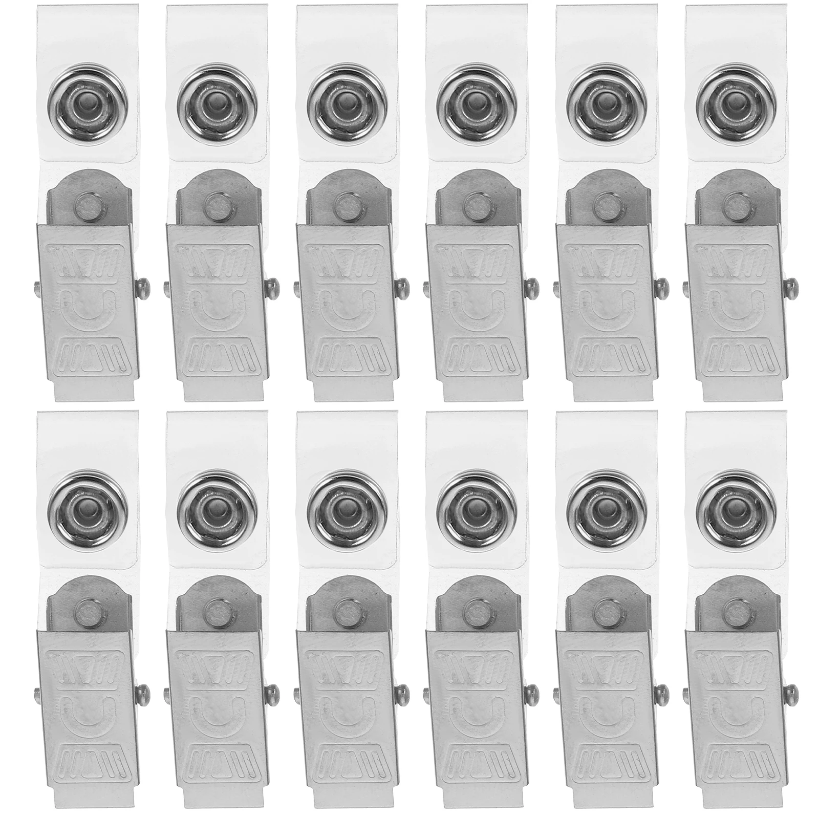 100pcs Badge Holder Clips PVC Material Lightweight Compact Size Practical Serrated Alligator Clip Ideal Nurses Medical
100pcs Badge Holder Clips PVC Material Lightweight Compact Size Practical Serrated Alligator Clip Ideal Nurses Medical