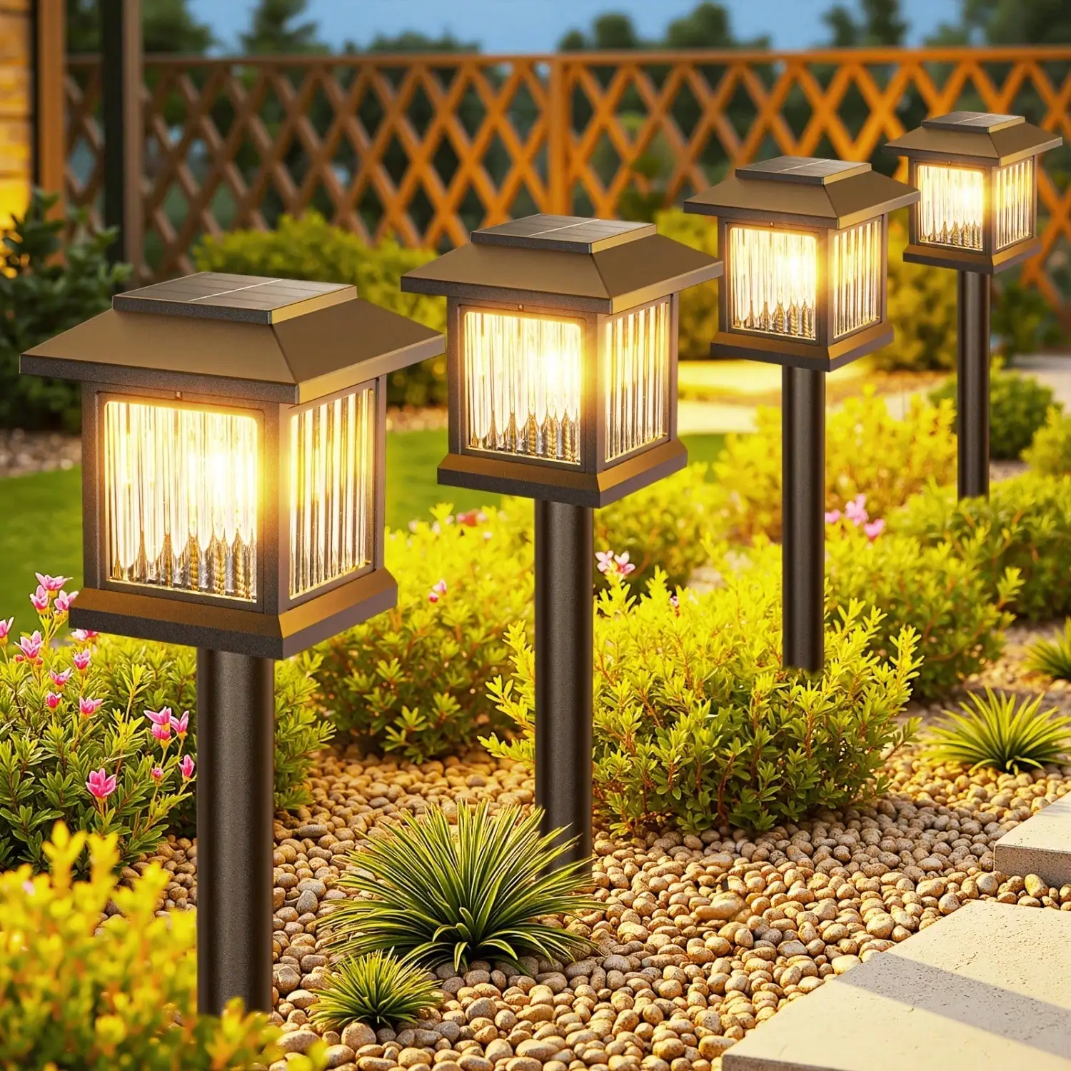 6 Pack Solar Pathway Lights Outdoor, High Lumens LED Garden Lights With 2 Lighting Modes, Solar Powered Auto On/Off, Durable Plastic Warm White Path Lights For Yard Walkway Driveway Decor, Solar Outdoor Lights
6 Pack Solar Pathway Lights Outdoor, High Lumens LED Garden Lights With 2 Lighting Modes, Solar Powered Auto On/Off, Durable Plastic Warm White Path Lights For Yard Walkway Driveway Decor, Solar Outdoor Lights