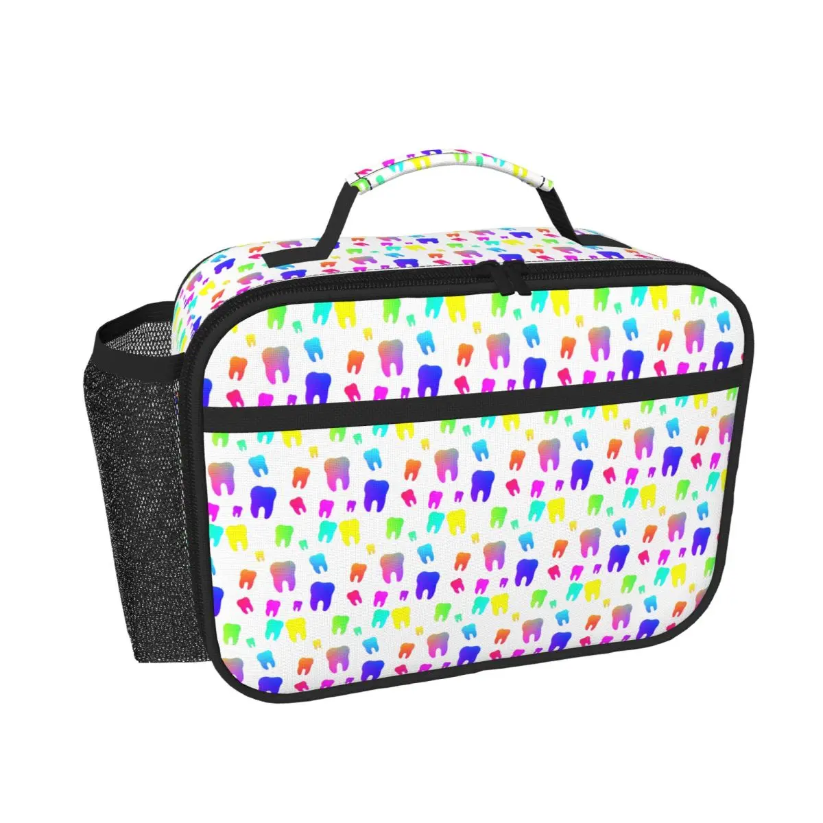 Rainbow Teeth Insulated Lunch Bag for Women Children Leakproof Food Boxes Thermal Lunch Box Tote
Rainbow Teeth Insulated Lunch Bag for Women Children Leakproof Food Boxes Thermal Lunch Box Tote