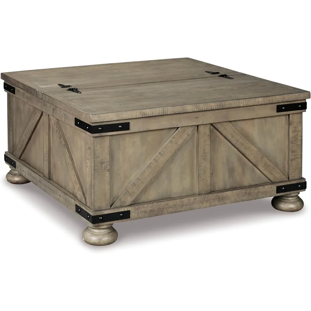 aldwin farmhouse-style square coffee table with lift-top storage, gray-brown finish
aldwin farmhouse-style square coffee table with lift-top storage, gray-brown finish