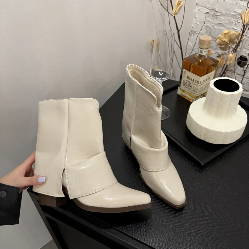 Women 2025 Early Autumn New High Heel Skinny Boots Square Toe Naked Boots Block Heel Trouser Heel Booties
Women 2025 Early Autumn New High Heel Skinny Boots Square Toe Naked Boots Block Heel Trouser Heel Booties