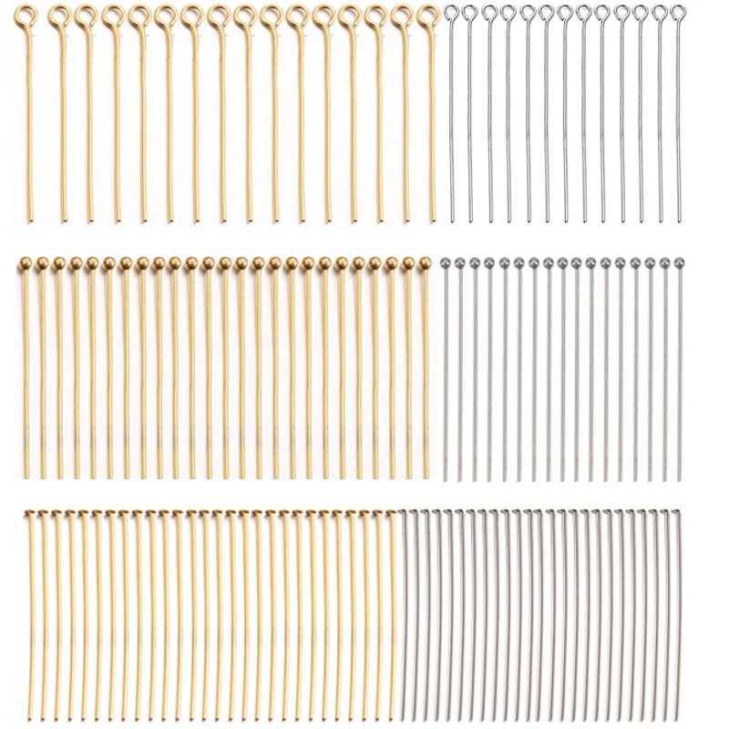 100Pcs/lot Stainless Steel 15-40mm Gold Ball Pins Findings Ball Head Pins For DIY Jewelry Making Finding Accessories Wholesale
100Pcs/lot Stainless Steel 15-40mm Gold Ball Pins Findings Ball Head Pins For DIY Jewelry Making Finding Accessories Wholesale