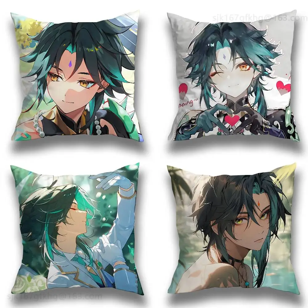 Genshin Impact Xiao pillow cover living room sofa cushion cover bedroom room bed pillow cover home decoration
Genshin Impact Xiao pillow cover living room sofa cushion cover bedroom room bed pillow cover home decoration