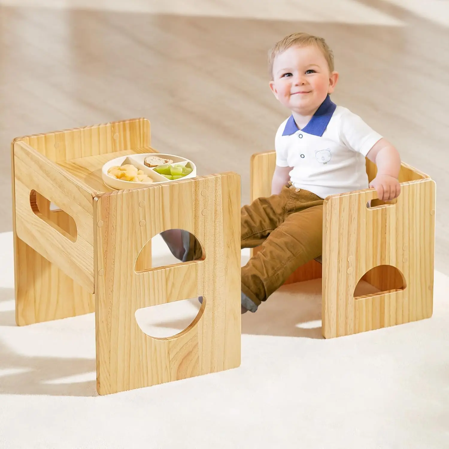 Height Adjustable Montessori Table and Chair Set for Toddlers 1-3, Solid Wood, Easy Assembly
Height Adjustable Montessori Table and Chair Set for Toddlers 1-3, Solid Wood, Easy Assembly