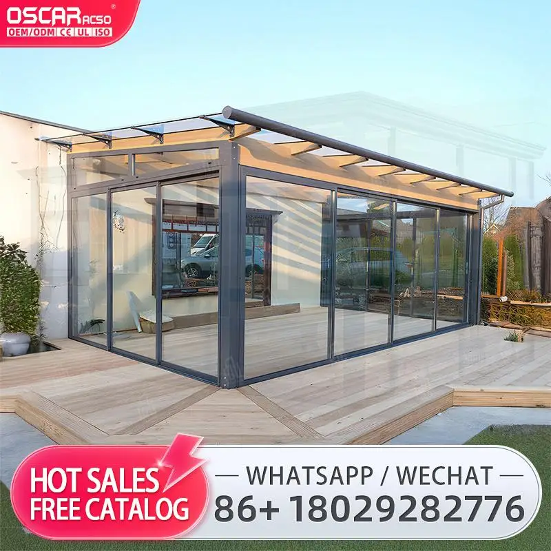 Four Season Sunroom Tempered Glass Cheap Portable Sunroom Kit for Outdoor Backyard Greenhouse in Villas sunroom
Four Season Sunroom Tempered Glass Cheap Portable Sunroom Kit for Outdoor Backyard Greenhouse in Villas sunroom