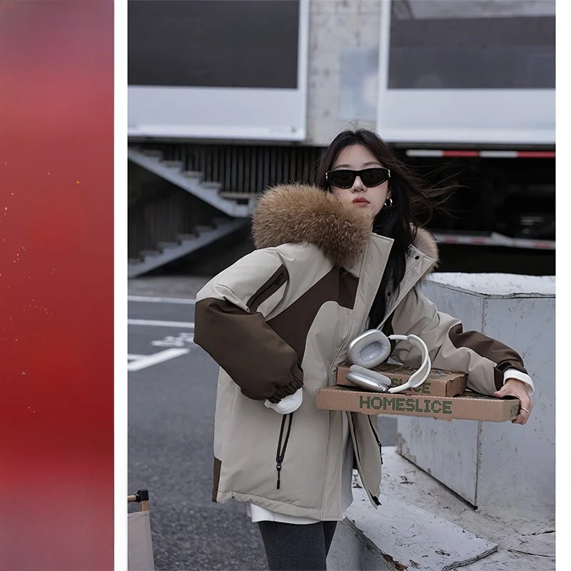 Осенне-зимняя женская повседневная куртка-пуховик свободного кроя с капюшоном, наполненная белым гусиным пухом, с цветными вставками, гарантированное тепло
Осенне-зимняя женская повседневная куртка-пуховик свободного кроя с капюшоном, наполненная белым гусиным пухом, с цветными вставками, гарантированное тепло