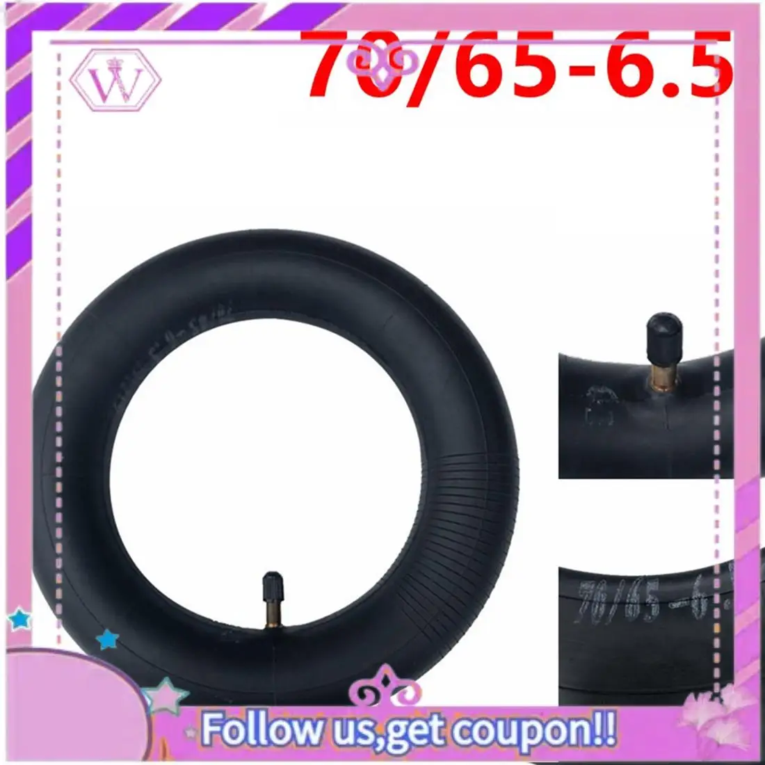 A90U-70/65-6.5 Thicken Inner Tube Tire For Xiaomi Ninebot Electric Scooter Accessories Black
A90U-70/65-6.5 Thicken Inner Tube Tire For Xiaomi Ninebot Electric Scooter Accessories Black