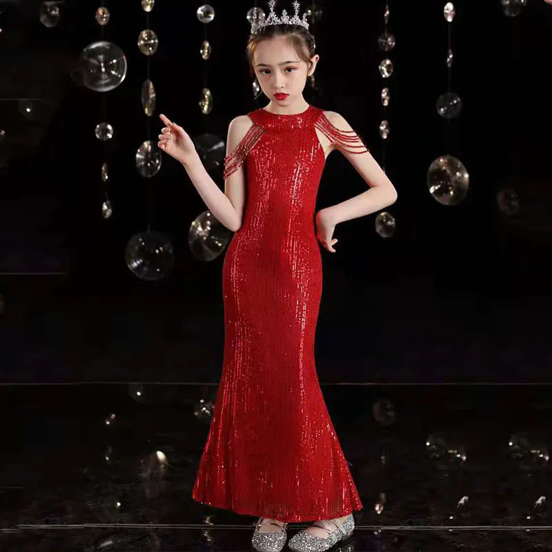 Little Girls Sequin Mermaid Dress Teen Girls Sparkle Evening Party Gown Kids Birthday Long Cold Shoulder Pageant Prom Dresses
Little Girls Sequin Mermaid Dress Teen Girls Sparkle Evening Party Gown Kids Birthday Long Cold Shoulder Pageant Prom Dresses