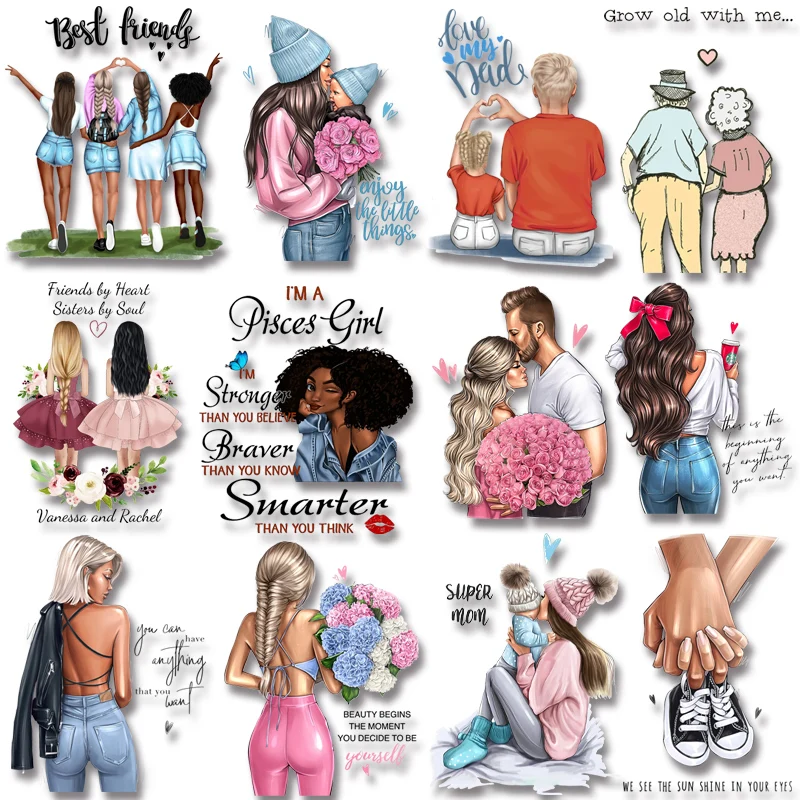 Fashion Women Friends Love Vibes Iron on transfers Heat transfer stickers Patches for Clothes DIY Craft
Fashion Women Friends Love Vibes Iron on transfers Heat transfer stickers Patches for Clothes DIY Craft