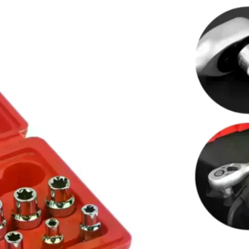 14pcs/set E-TORX Socket Set - Premium Female Torx Socket Set, Ultimate Torque Star Sockets, External Torx Sockets
14pcs/set E-TORX Socket Set - Premium Female Torx Socket Set, Ultimate Torque Star Sockets, External Torx Sockets