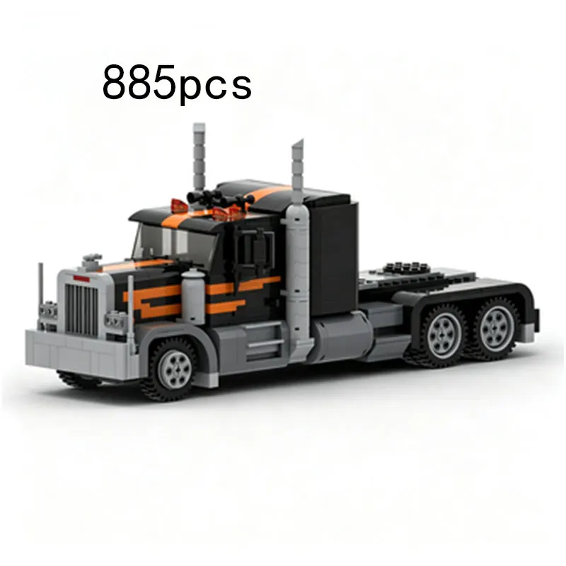 MOC 885pcs Heavy-duty Tractor Truck Retro Small Particle Assembly Building Blocks Vehicle Collection Model Toy Gift
MOC 885pcs Heavy-duty Tractor Truck Retro Small Particle Assembly Building Blocks Vehicle Collection Model Toy Gift